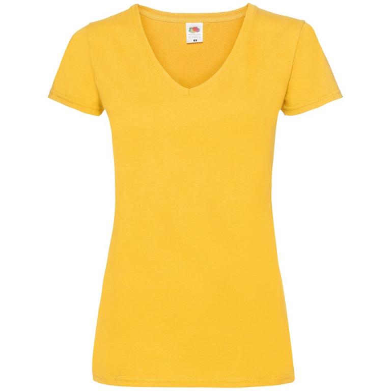 Women's valueweight v-neck T Sunflower