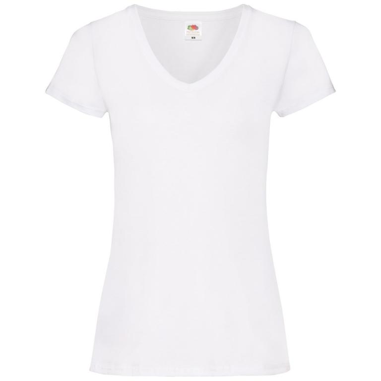 Women's valueweight v-neck T White