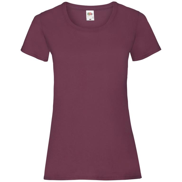 Women's valueweight T Burgundy