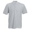 Heavyweight 65/35 polo Heather Grey