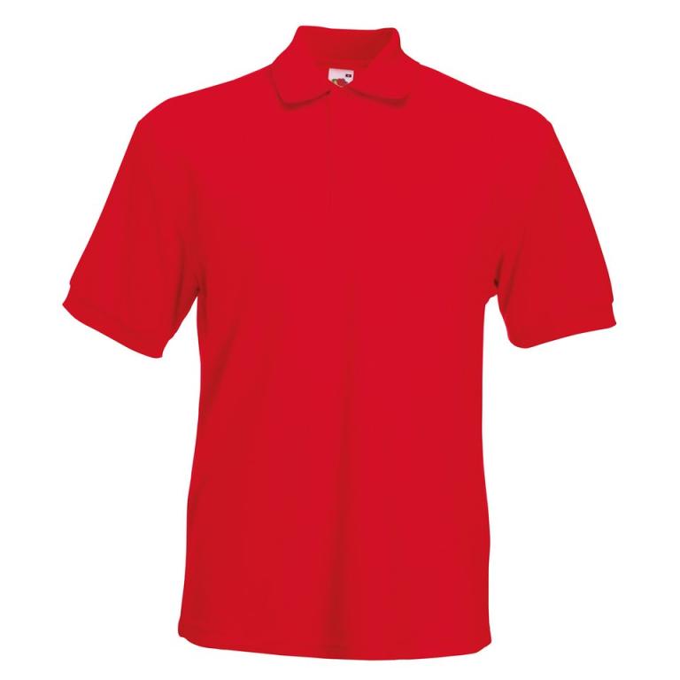 Heavyweight 65/35 polo Red