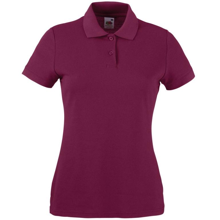 Women's 65/35 polo Burgundy