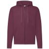 Classic 80/20 hooded sweatshirt jacket Burgundy