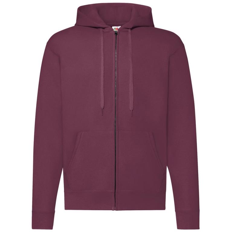 Classic 80/20 hooded sweatshirt jacket Burgundy