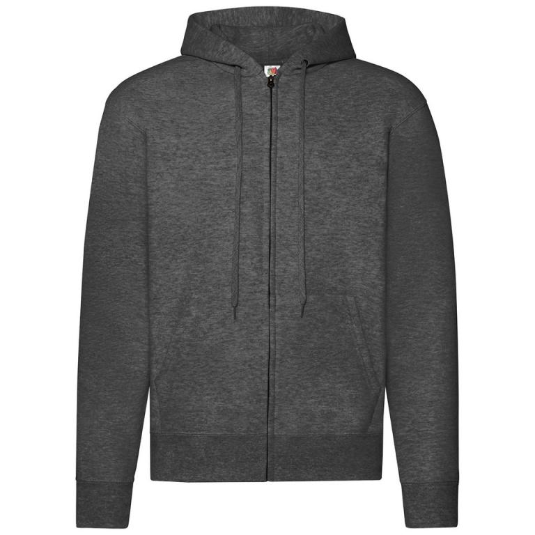 Classic 80/20 hooded sweatshirt jacket Dark Heather Grey