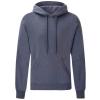 Classic 80/20 hooded sweatshirt - heather-navy - s