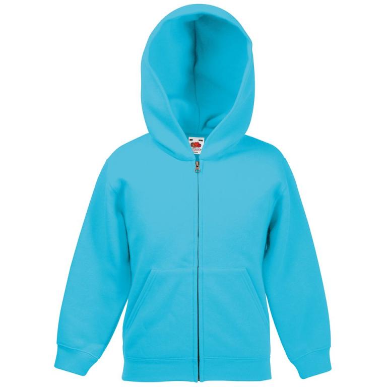 Kids classic hooded sweatshirt jacket Azure Blue