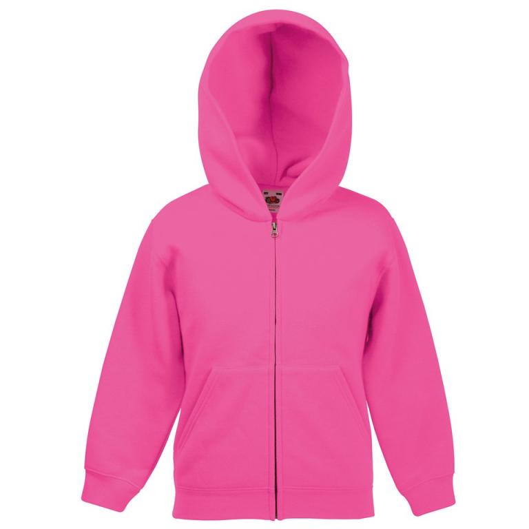 Kids classic hooded sweatshirt jacket Fuchsia