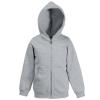 Kids classic hooded sweatshirt jacket Heather Grey