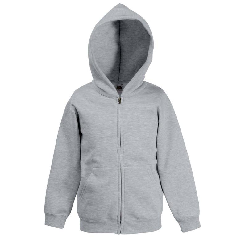 Kids classic hooded sweatshirt jacket Heather Grey