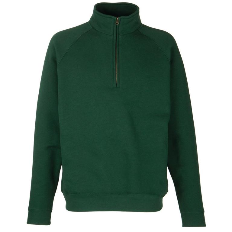 Classic 80/20 zip neck sweatshirt Bottle Green