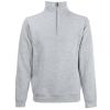 Classic 80/20 zip neck sweatshirt Heather Grey