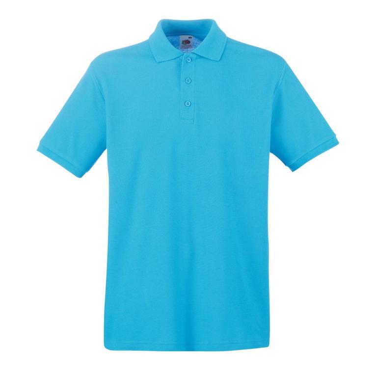 Premium polo Azure Blue