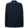 Premium long sleeve polo  Deep Navy