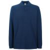 Premium long sleeve polo  Navy