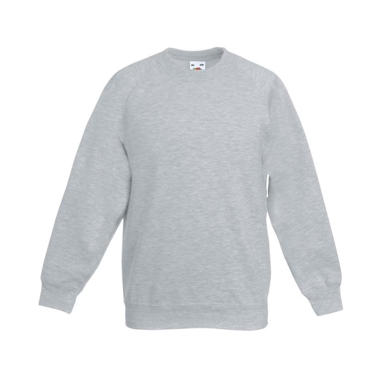 Kids classic raglan sweatshirt Heather Grey