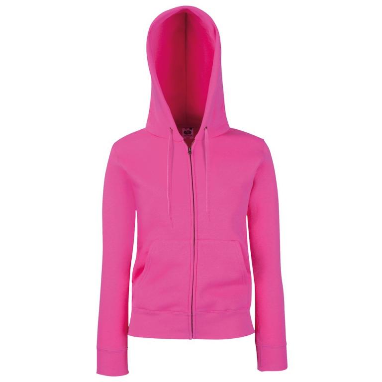 Women's premium 70/30 hooded sweatshirt jacket Fuchsia