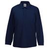 Kids long sleeve 65/35 polo Deep Navy