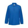 Kids long sleeve 65/35 polo Royal