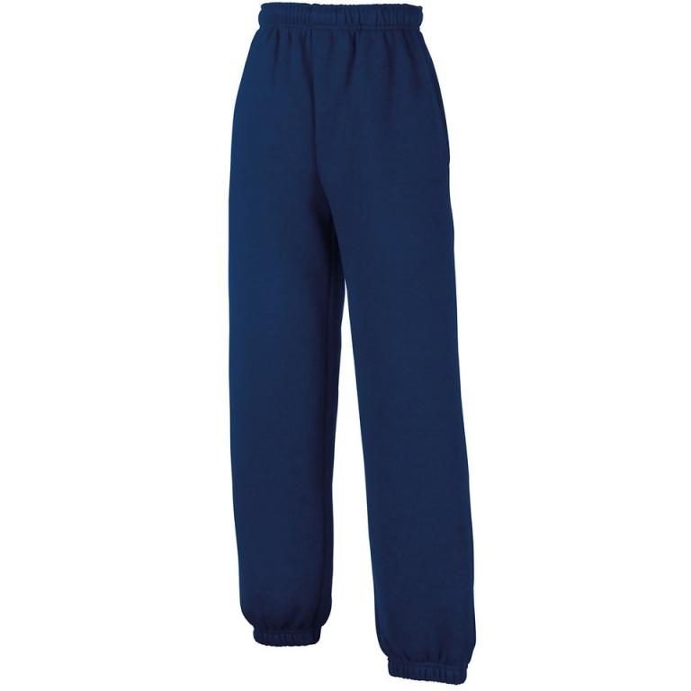 Kids classic elasticated cuff jog pants Navy