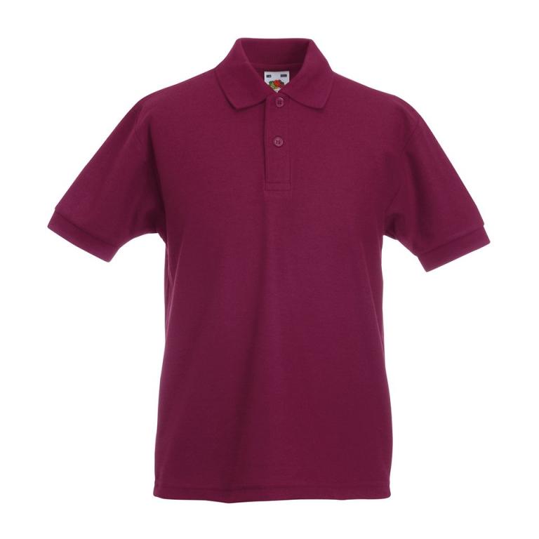 Kids 65/35 piqué polo Burgundy