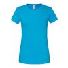 Women's Iconic 195 ringspun premium t-shirt Azure Blue