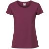 Women's Iconic 195 ringspun premium t-shirt Burgundy