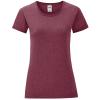 Women's iconic T Heather Burgundy