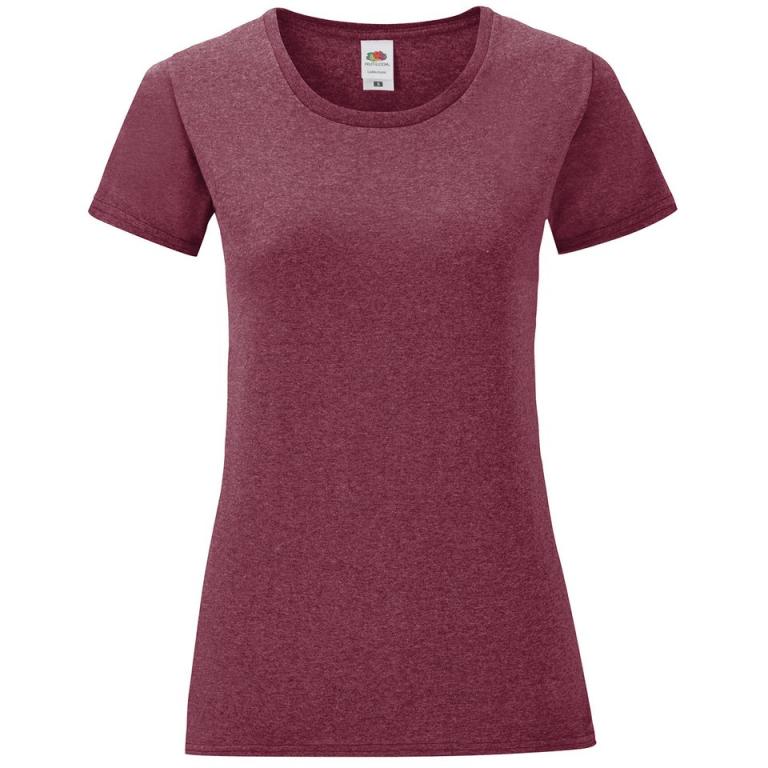 Women's iconic T Heather Burgundy