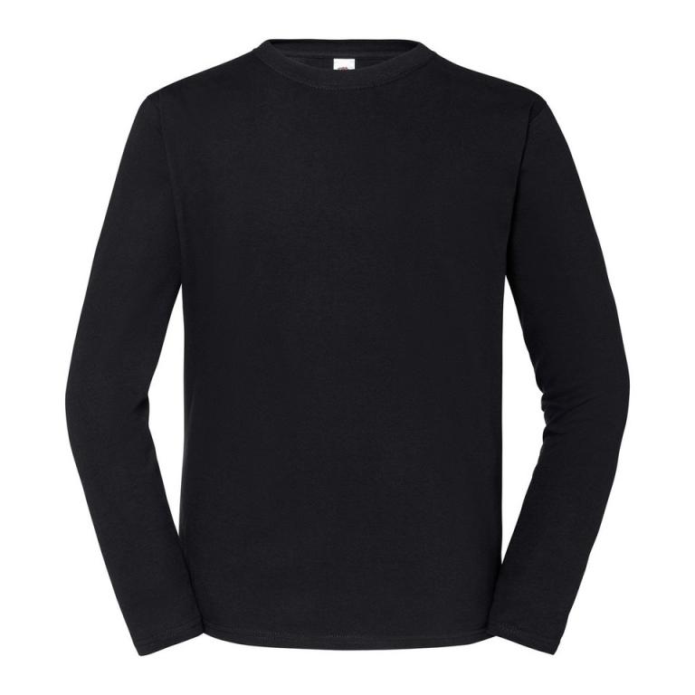 Iconic 195 ringspun premium long sleeve T Black