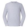 Iconic 195 ringspun premium long sleeve T Heather Grey