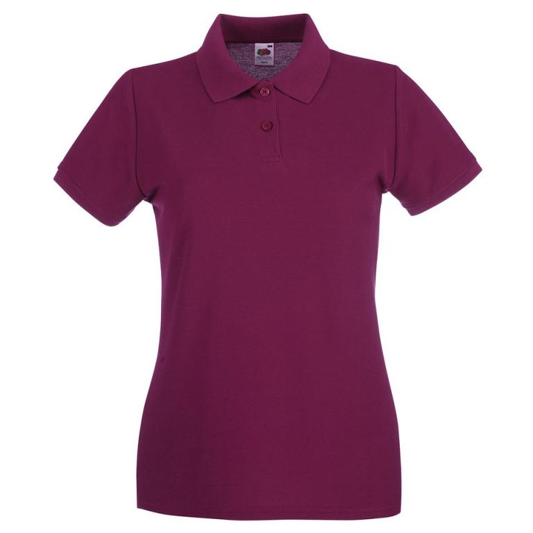 Women's premium polo Burgundy