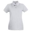 Women's premium polo Heather Grey