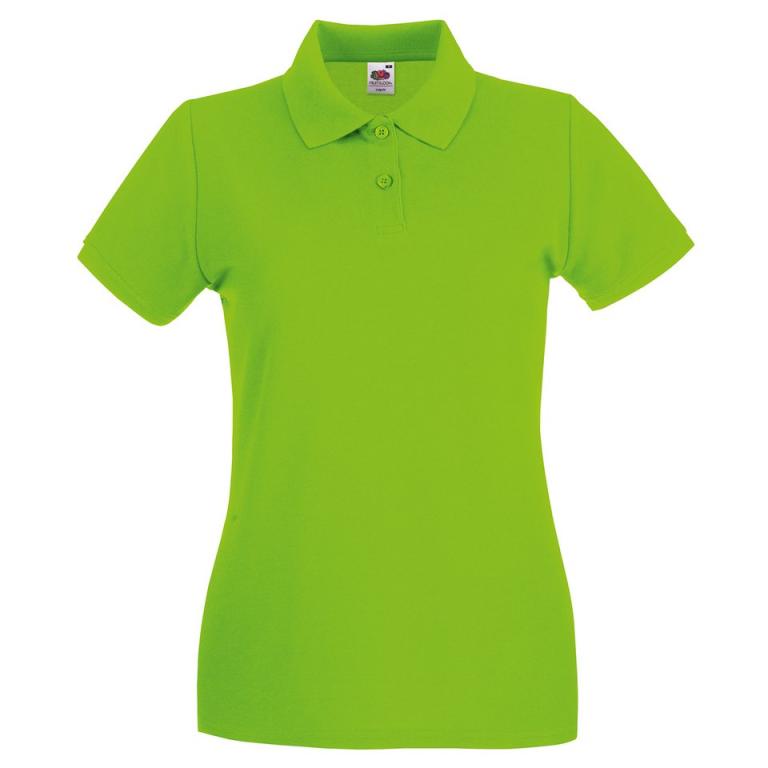 Women's premium polo Lime