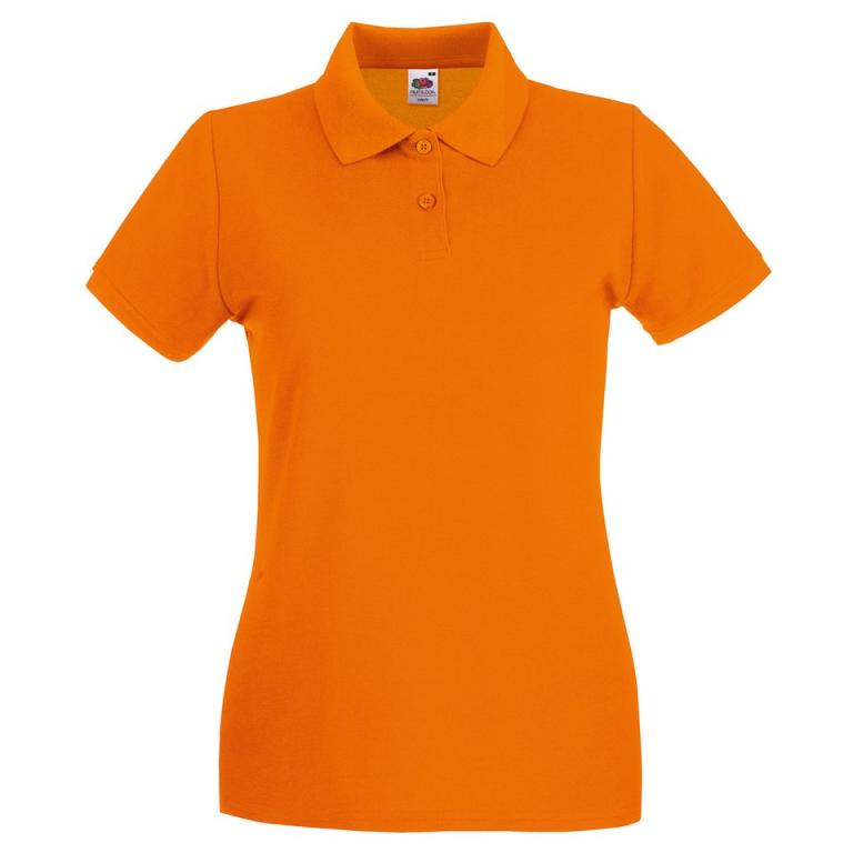 Women's premium polo Orange