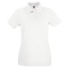 Women's premium polo White