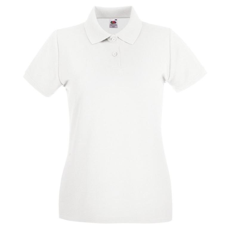 Women's premium polo White