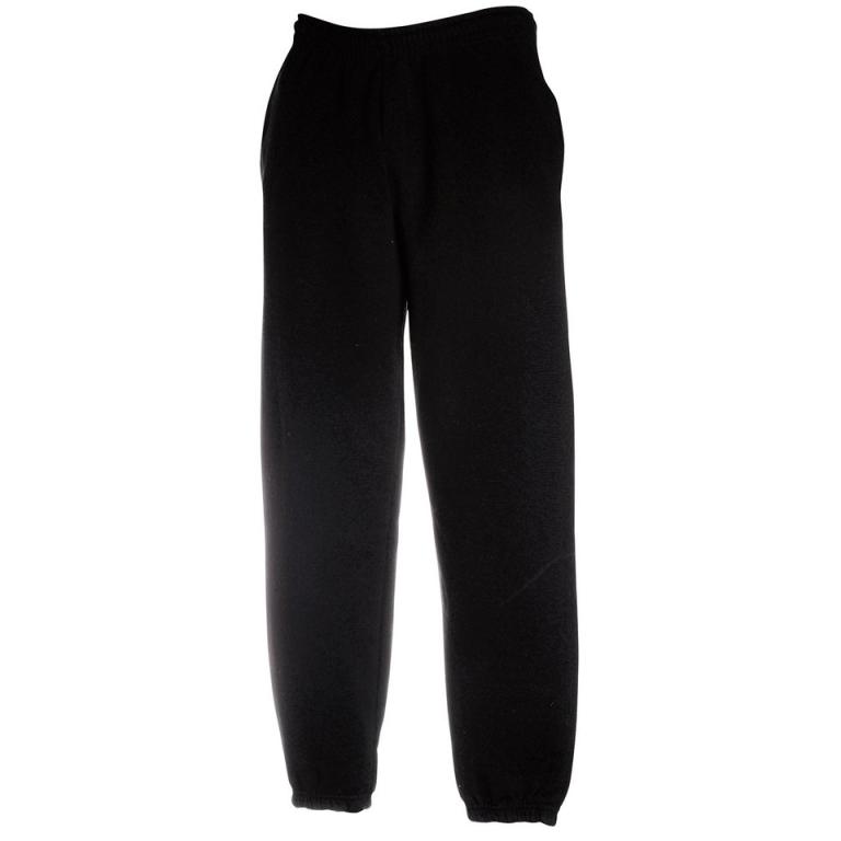 Premium 70/30 elasticated sweatpants Black