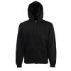 Premium 70/30 hooded sweatshirt jacket Black