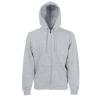 Premium 70/30 hooded sweatshirt jacket Heather Grey