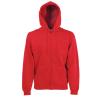 Premium 70/30 hooded sweatshirt jacket Red