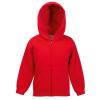 Kids premium hooded sweatshirt jacket Red