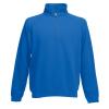 Premium 70/30 zip-neck sweatshirt Royal Blue