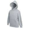 Kids premium hooded sweatshirt Heather Grey