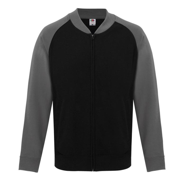 Baseball sweatshirt jacket Black/Light Graphite