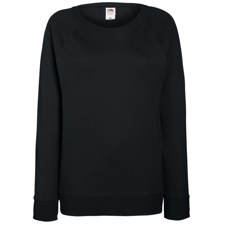 Women's lightweight raglan sweatshirt Black