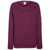 Women's lightweight raglan sweatshirt Burgundy