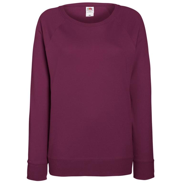 Women's lightweight raglan sweatshirt Burgundy