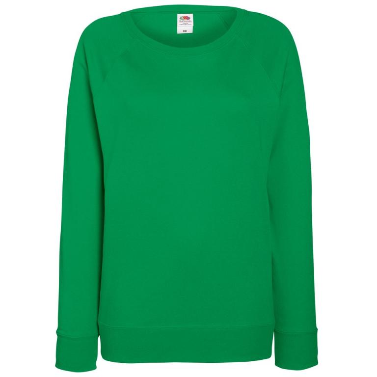 Women's lightweight raglan sweatshirt Kelly Green