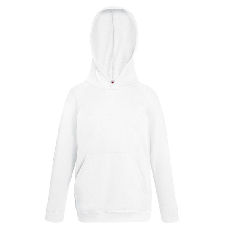 Kids lightweight hooded sweatshirt White